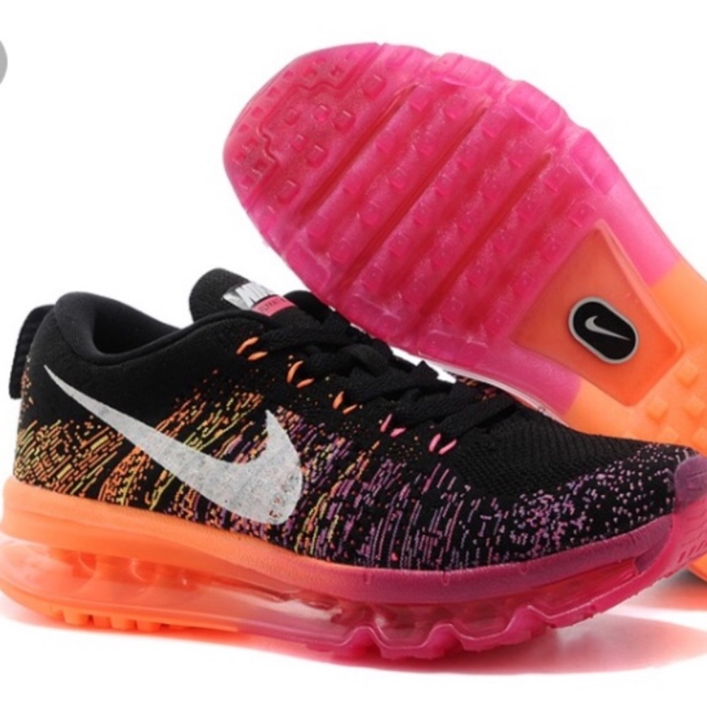Nike Flyknit Air Max!! Pink and Orange